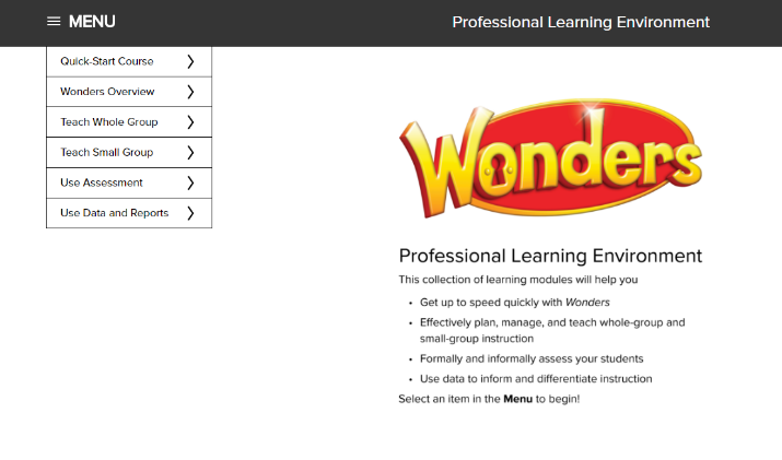 Professional Learning Environment